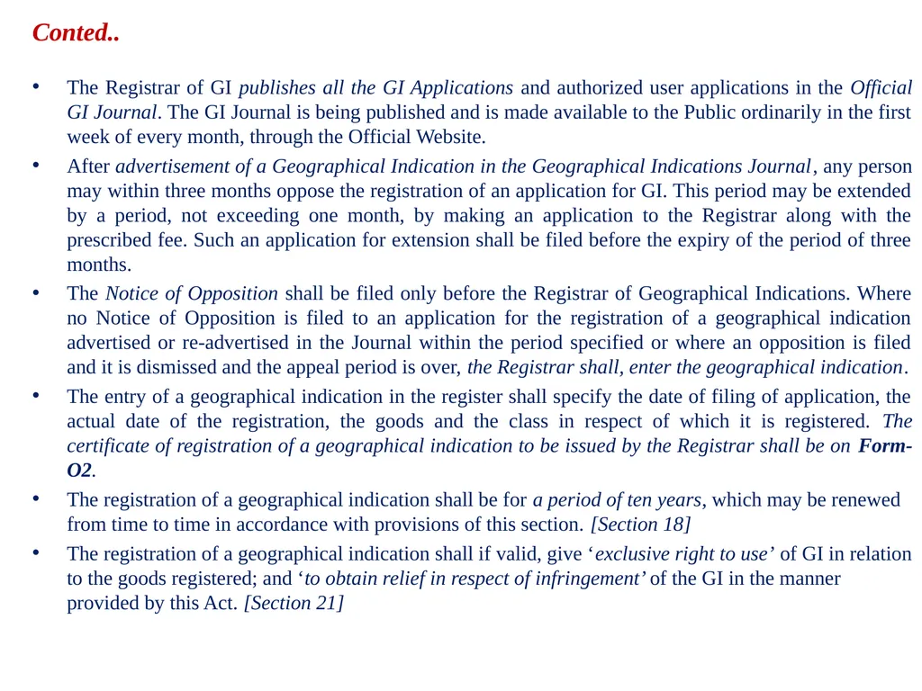 Geographical Indication of Goods: Legal Protection - slide 8 of 10