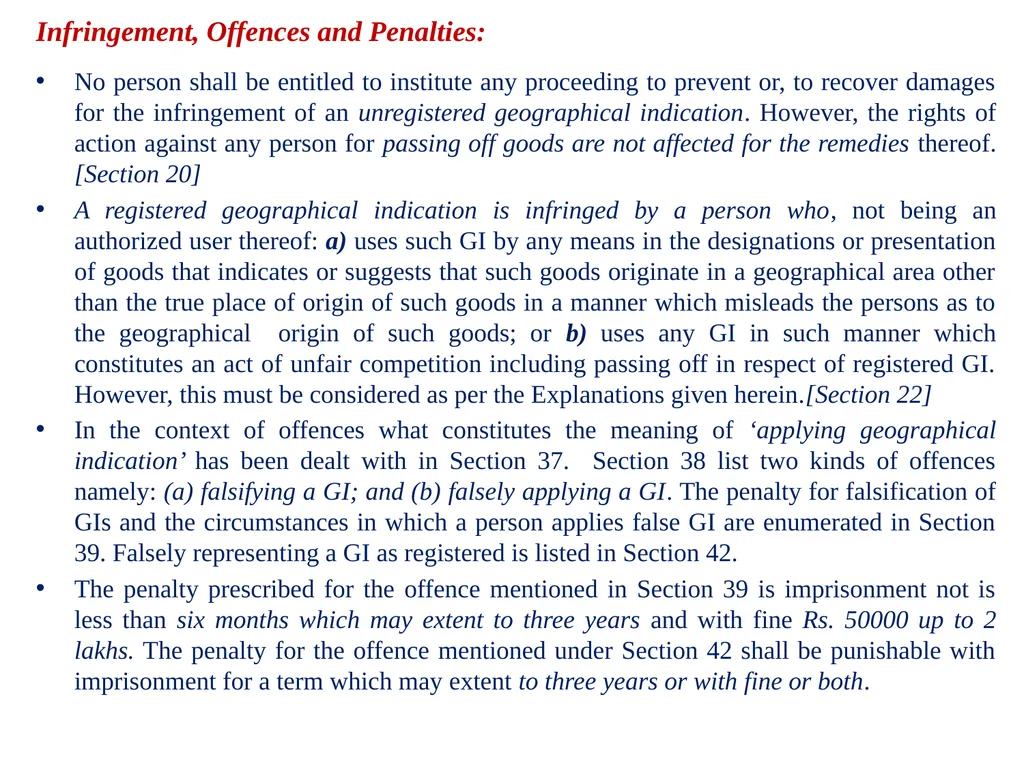 Geographical Indication of Goods: Legal Protection - slide 9 of 10