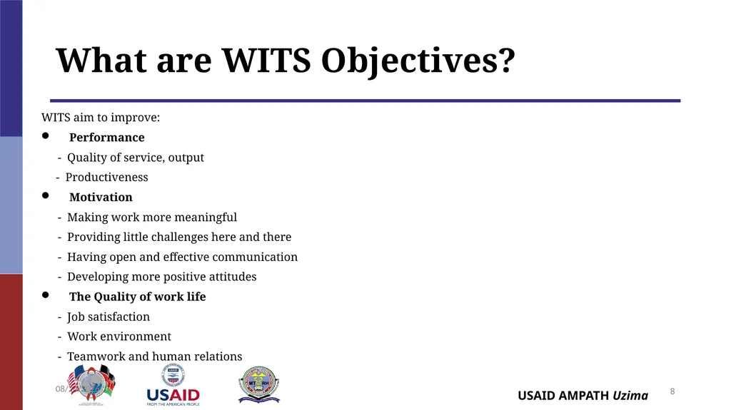 Establishing QI Structures QUALITY IMPROVEMENT - slide 8 of 35