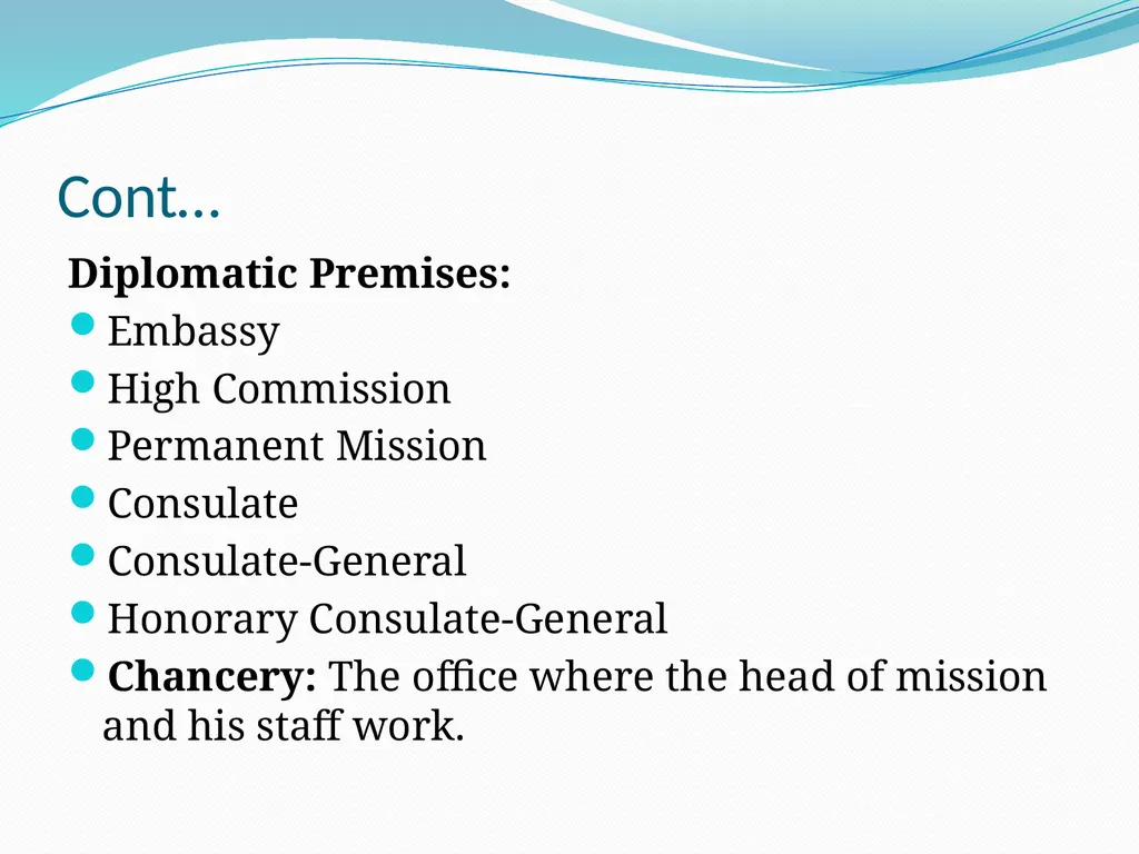 Diplomatic Etiquette First session Diplomatic - slide 11 of 19