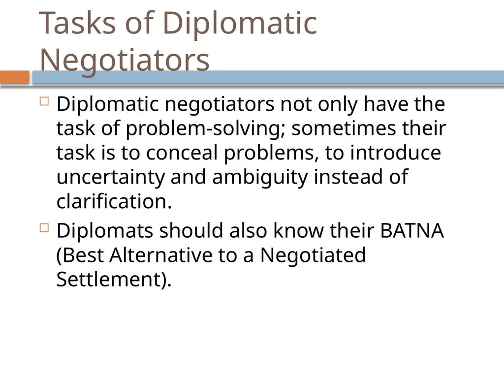 Ir312 Diplomacy Understanding Aspects of - slide 16 of 31