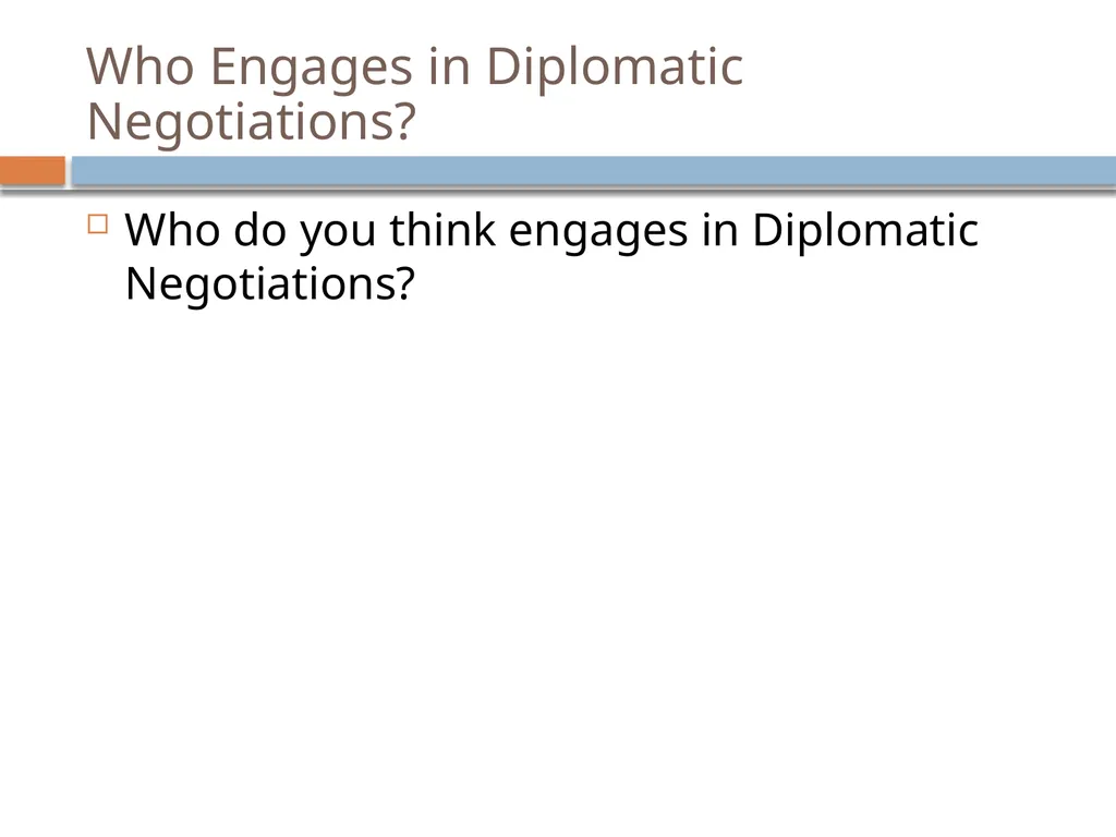 Ir312 Diplomacy Understanding Aspects of - slide 3 of 31