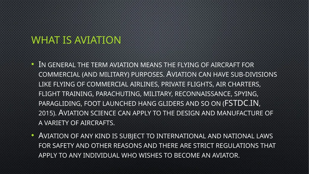 Unit 6 managing aviation services Learning outcome - slide 5 of 39