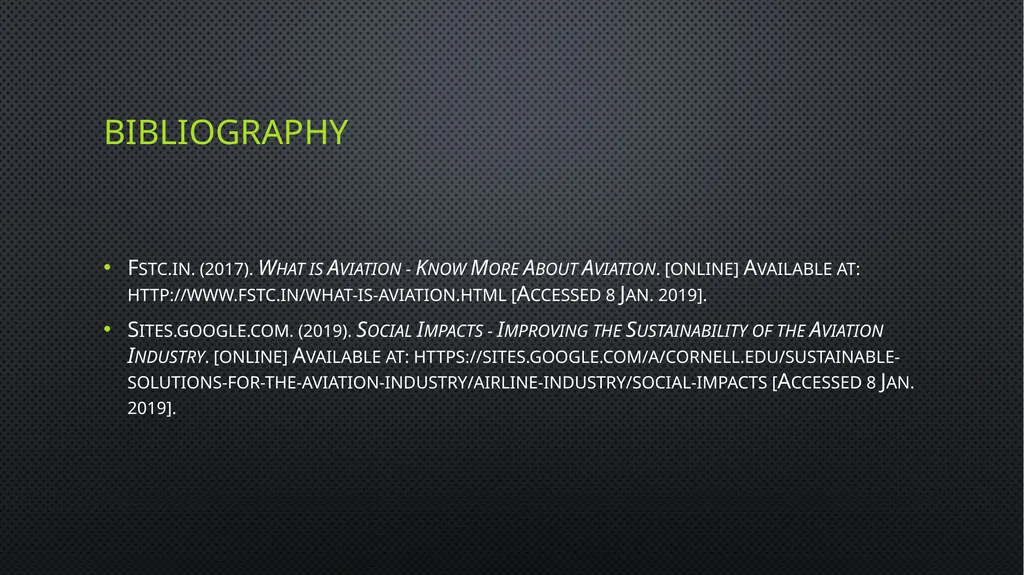 Unit 6 managing aviation services Learning outcome - slide 39 of 39