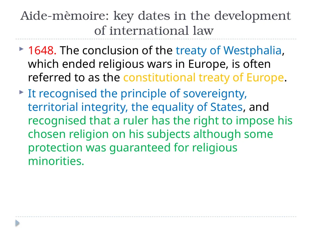 International Law History and Nature Introduction - slide 28 of 37