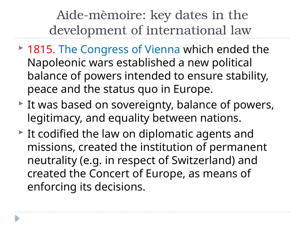International Law History and Nature Introduction - slide 29 of 37
