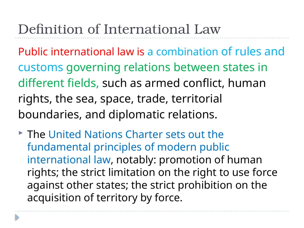 International Law History and Nature Introduction - slide 4 of 37