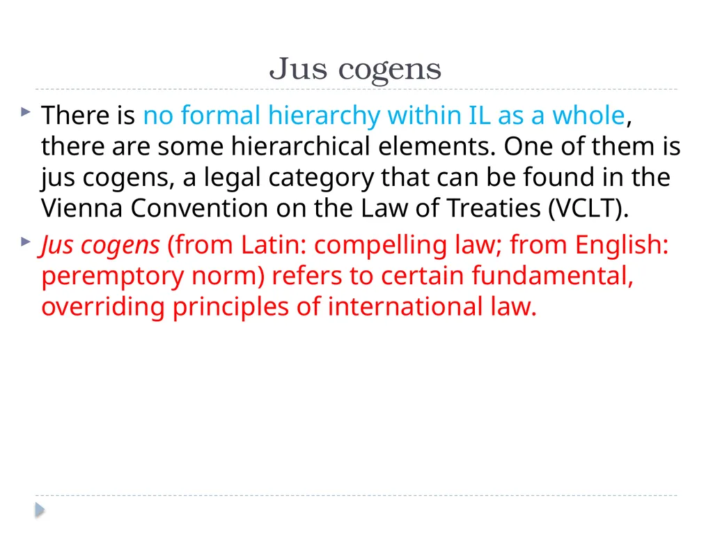International Law History and Nature Introduction - slide 21 of 37