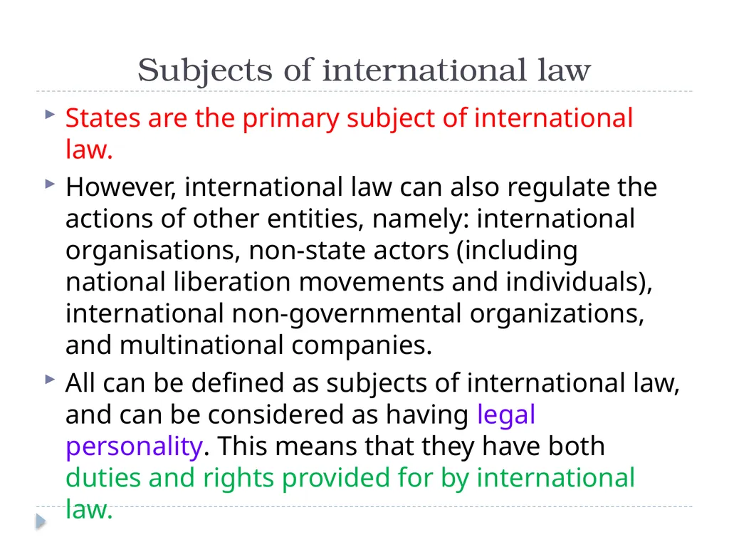 International Law History and Nature Introduction - slide 5 of 37