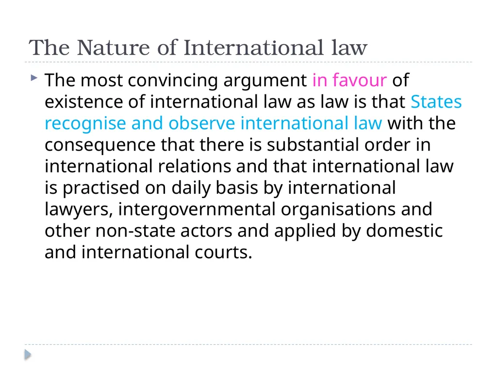 International Law History and Nature Introduction - slide 8 of 37