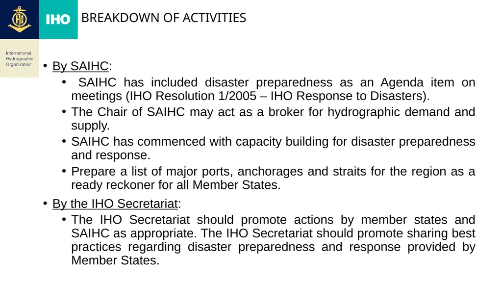 17th Meeting of the Southern African and Islands - slide 5 of 7