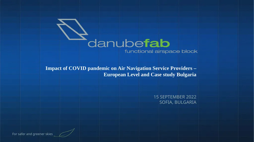 Impact of COVID pandemic on Air Navigation Service