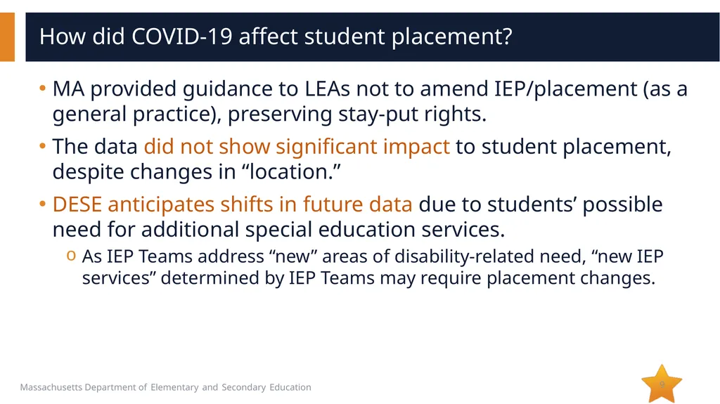 Indicator 5: Education Environments for Students - slide 9 of 11