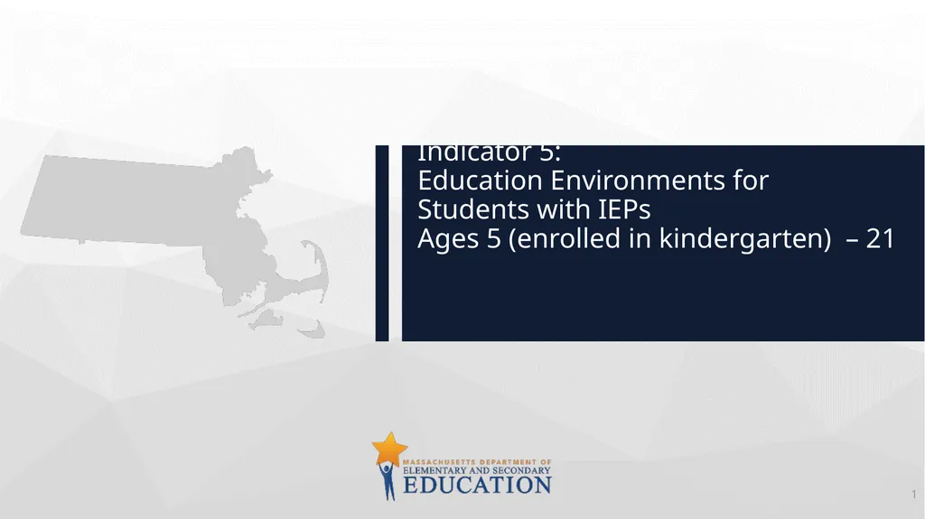 Indicator 5: Education Environments for Students - slide 1 of 11