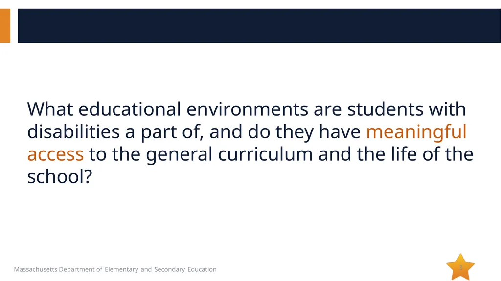 Indicator 5: Education Environments for Students - slide 3 of 11