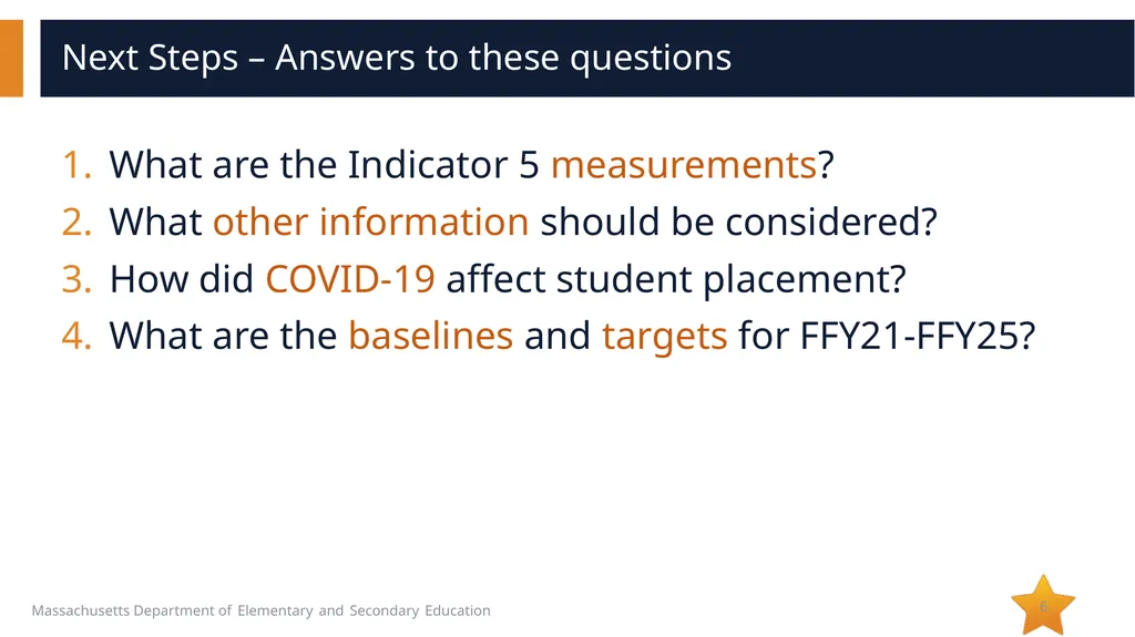Indicator 5: Education Environments for Students - slide 6 of 11