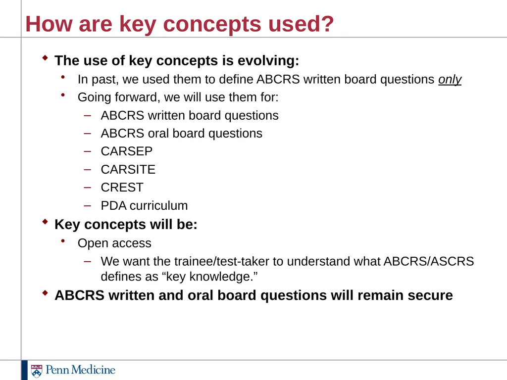 ABCRS Question Writing Workshop Key Concepts - slide 5 of 20