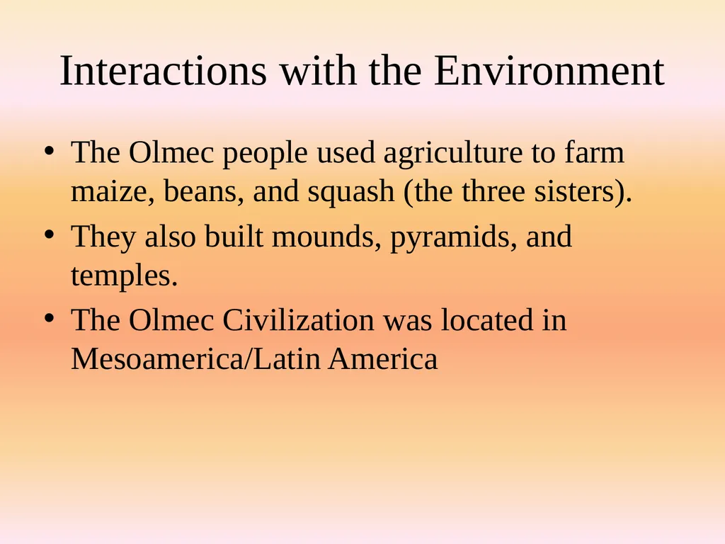The Olmec Civilization By: Kari Seres, Ginger - slide 4 of 20