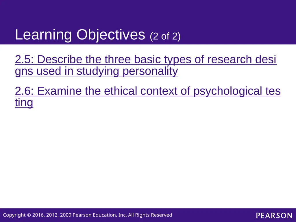 Personality Sixth edition Chapter 2 How Is - slide 4 of 31