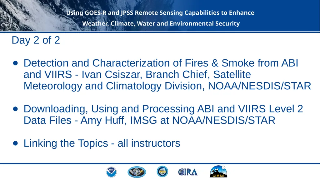 Remaining Questions? Dr. Mitch Goldberg and NOAA’s - slide 2 of 5