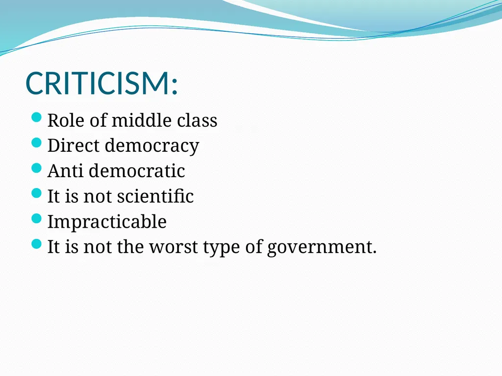 ARISTOTLE’S VIEW ON DEMOCRACY By- Dr. Pranami - slide 5 of 6