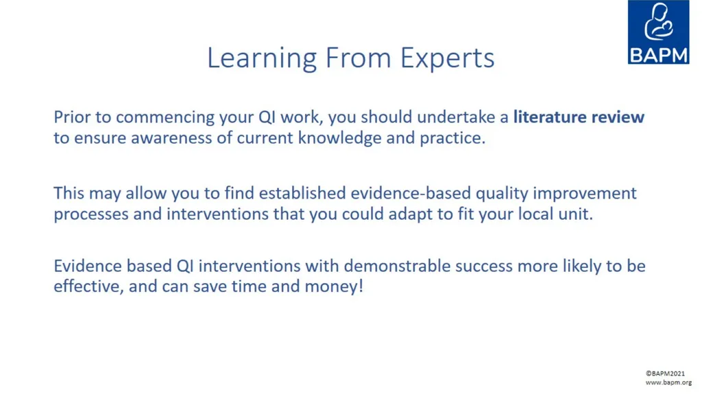 The Quality Improvement Journey Planning & - slide 6 of 15