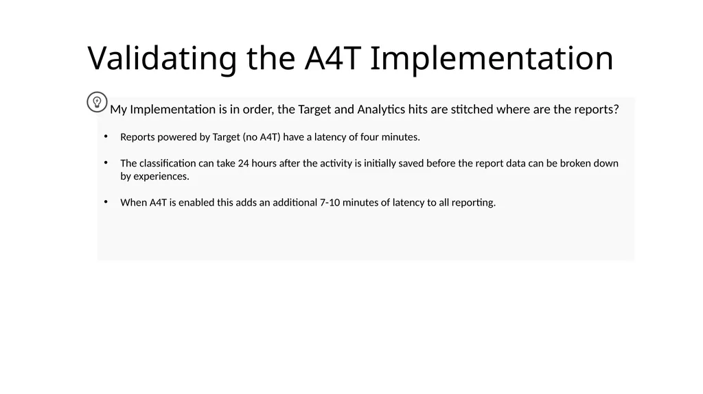 Analytics for Target (A4T) – Office Hours - slide 24 of 33