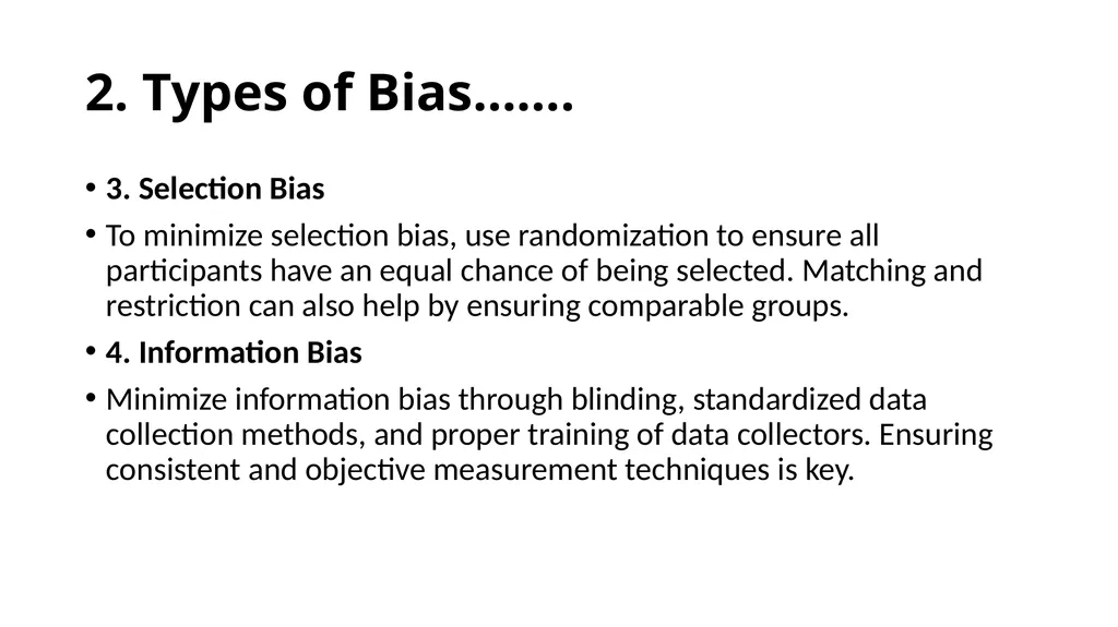 Bias in Epidemiological Studies Outline - slide 11 of 15