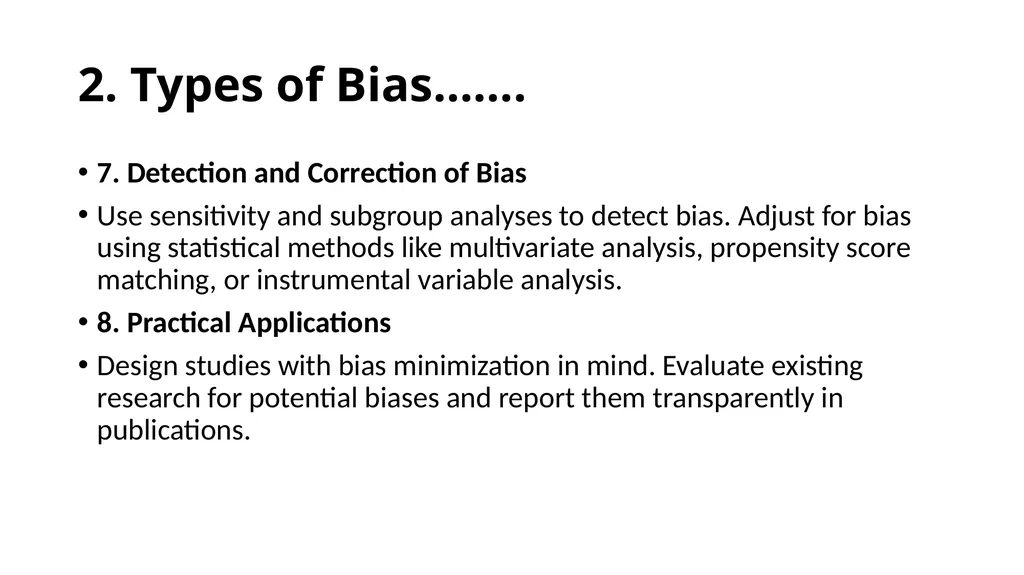 Bias in Epidemiological Studies Outline - slide 13 of 15