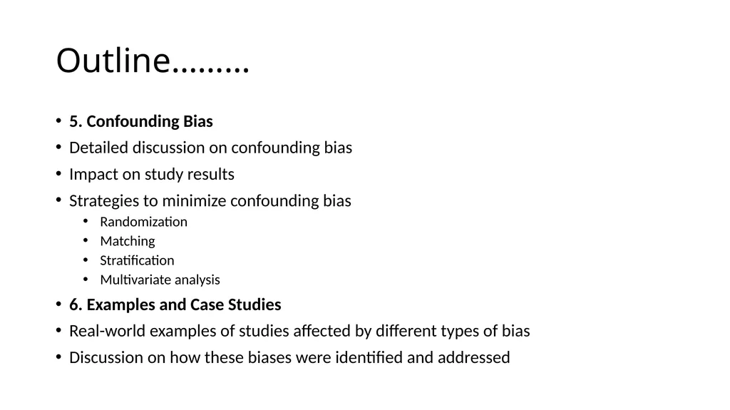 Bias in Epidemiological Studies Outline - slide 5 of 15
