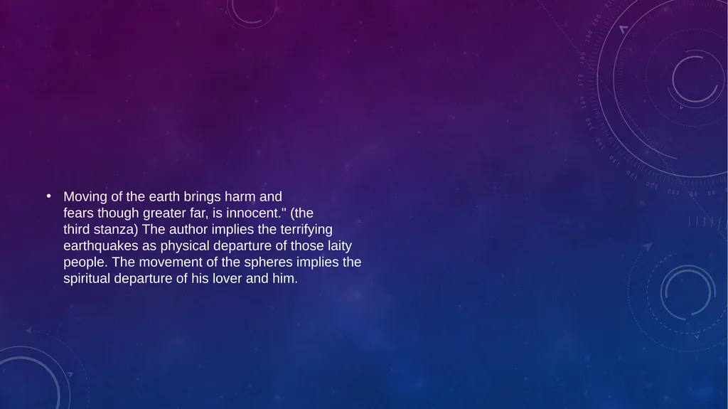 A Valediction :forbidding mourning by John donne - slide 6 of 9