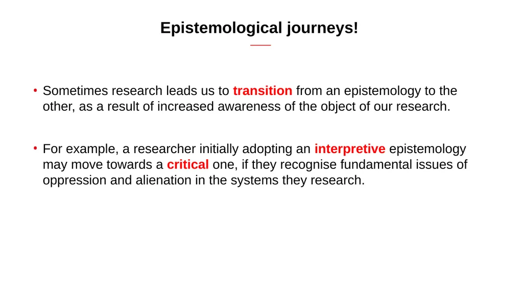 Engaged qualitative research: Epistemologies - slide 26 of 29