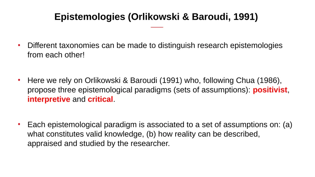Engaged qualitative research: Epistemologies - slide 10 of 29