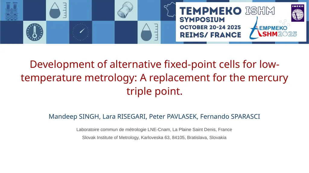 Authors Affiliation Title Mandeep SINGH, Lara - slide 2 of 3
