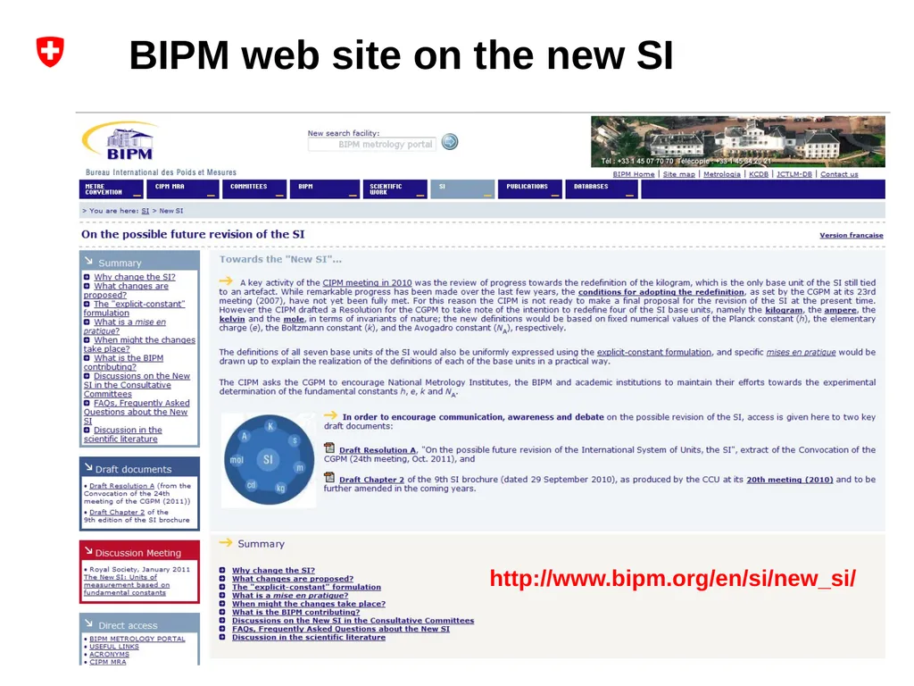 New SI Possible consequences for “practical - slide 5 of 11