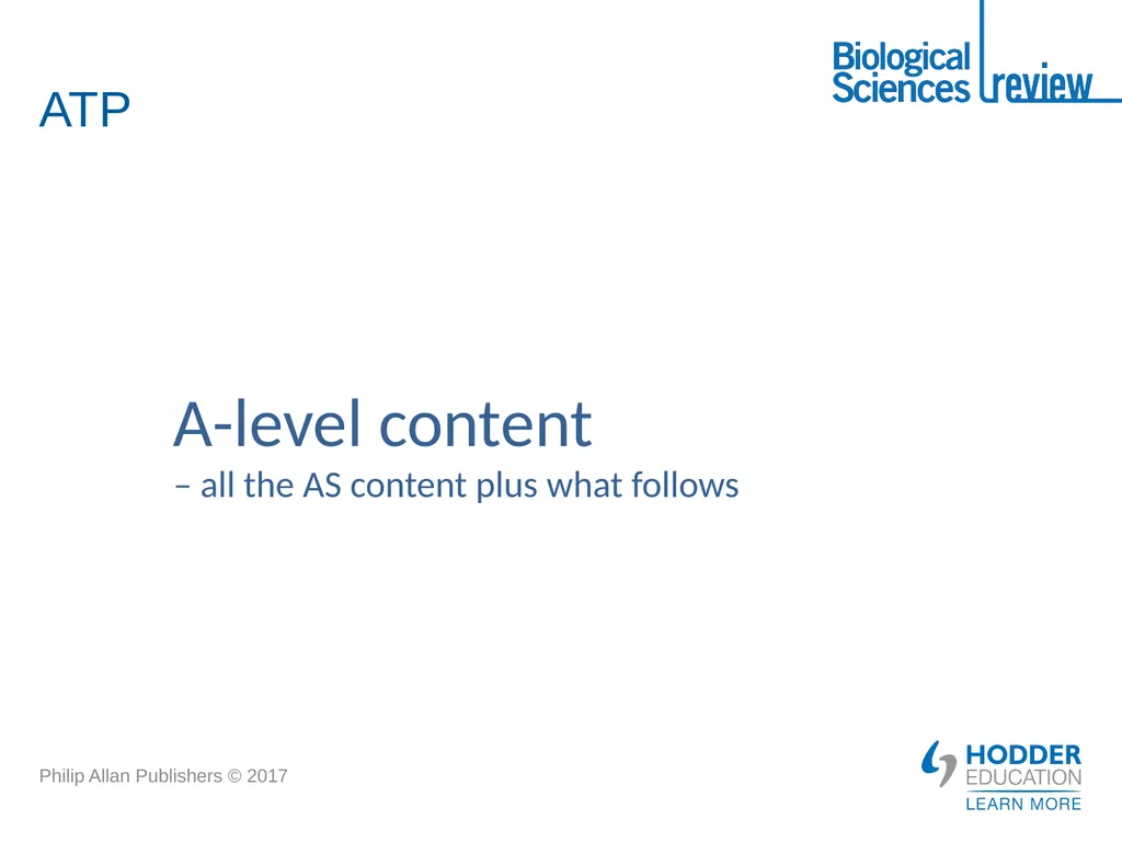 ATP What is it? Why is it important? How is - slide 10 of 21