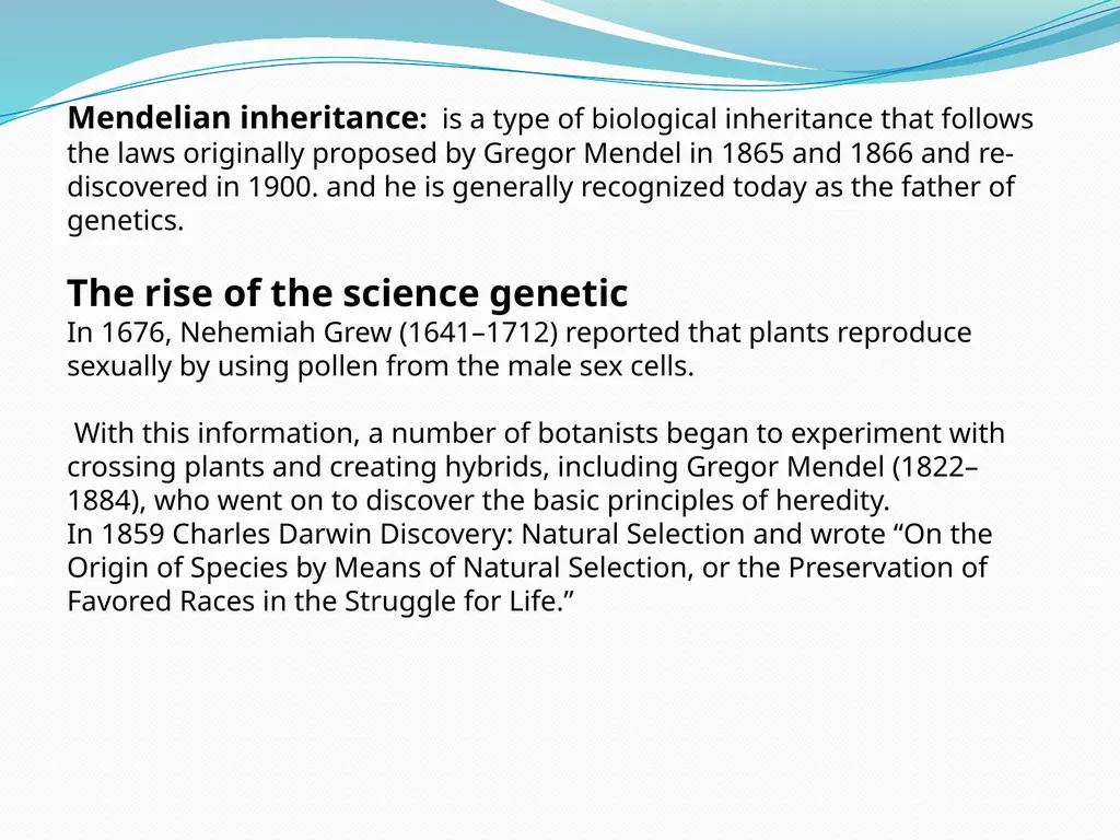 genetic course lecture (2) Mendelian Genetic, Cell - slide 2 of 21