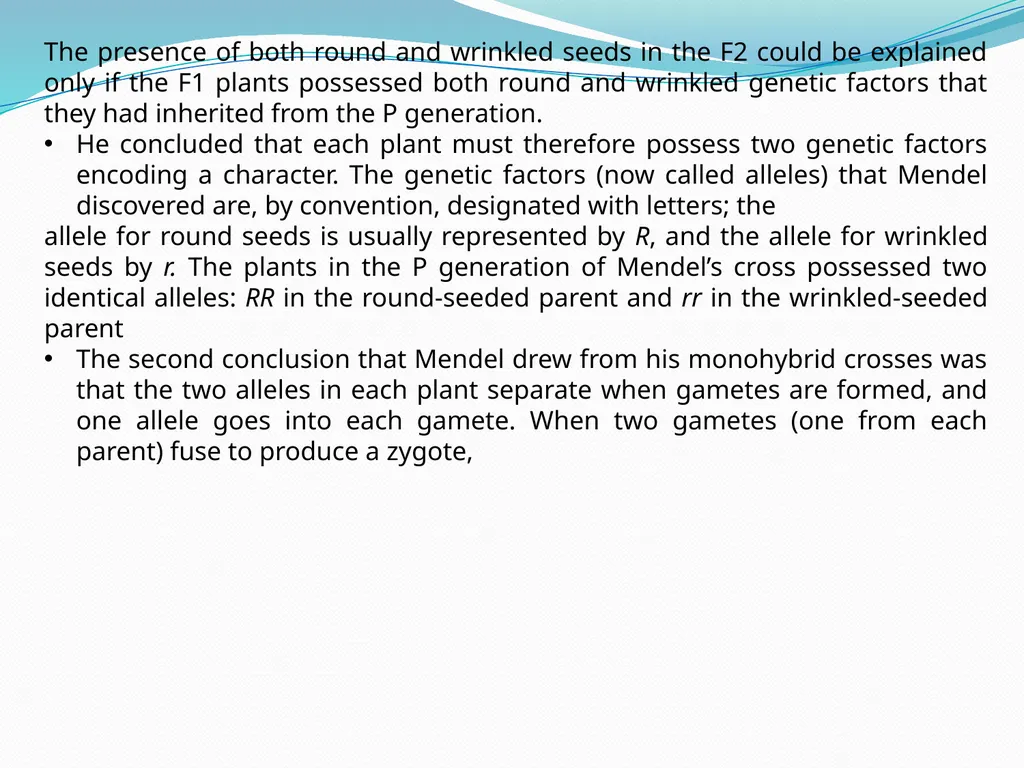 genetic course lecture (2) Mendelian Genetic, Cell - slide 13 of 21