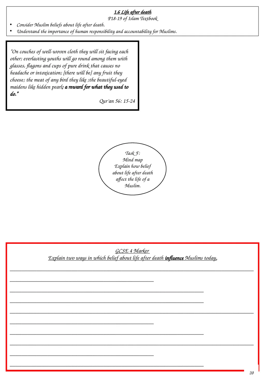 GCSE Religious Studies Islam-Beliefs and Teachings - slide 22 of 43