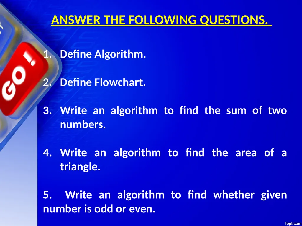 CHAPTER 06 ALGORITHMS AND FLOW CHARTS Unit 1: XI - slide 59 of 62