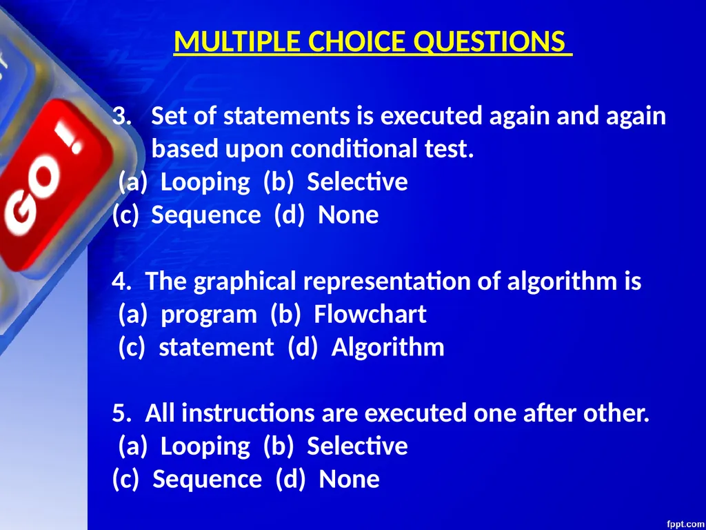 CHAPTER 06 ALGORITHMS AND FLOW CHARTS Unit 1: XI - slide 58 of 62