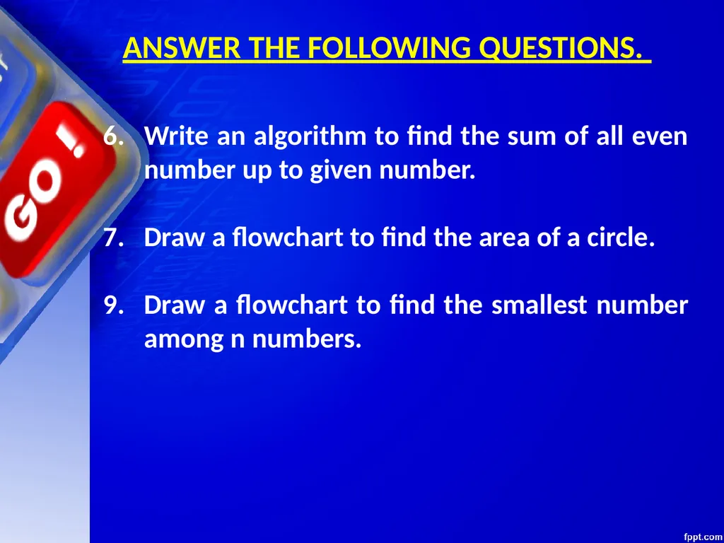 CHAPTER 06 ALGORITHMS AND FLOW CHARTS Unit 1: XI - slide 60 of 62