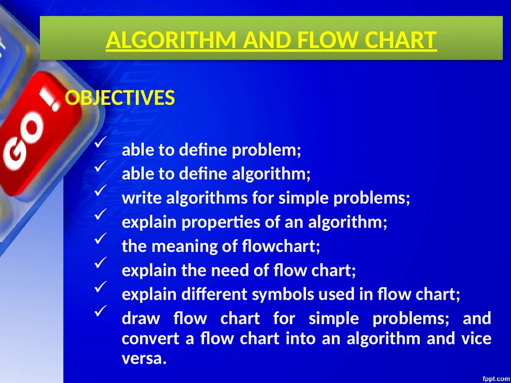 CHAPTER 06 ALGORITHMS AND FLOW CHARTS Unit 1: XI - slide 5 of 62