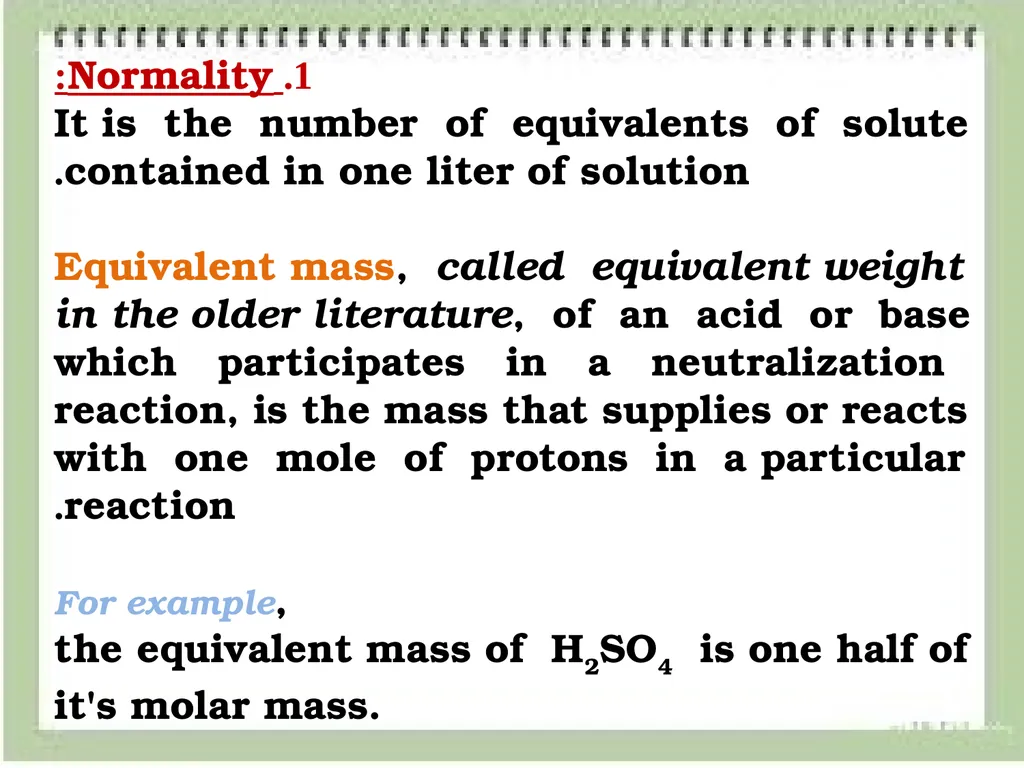 Volumetric Method of Analysis Volumetric method: - slide 8 of 17