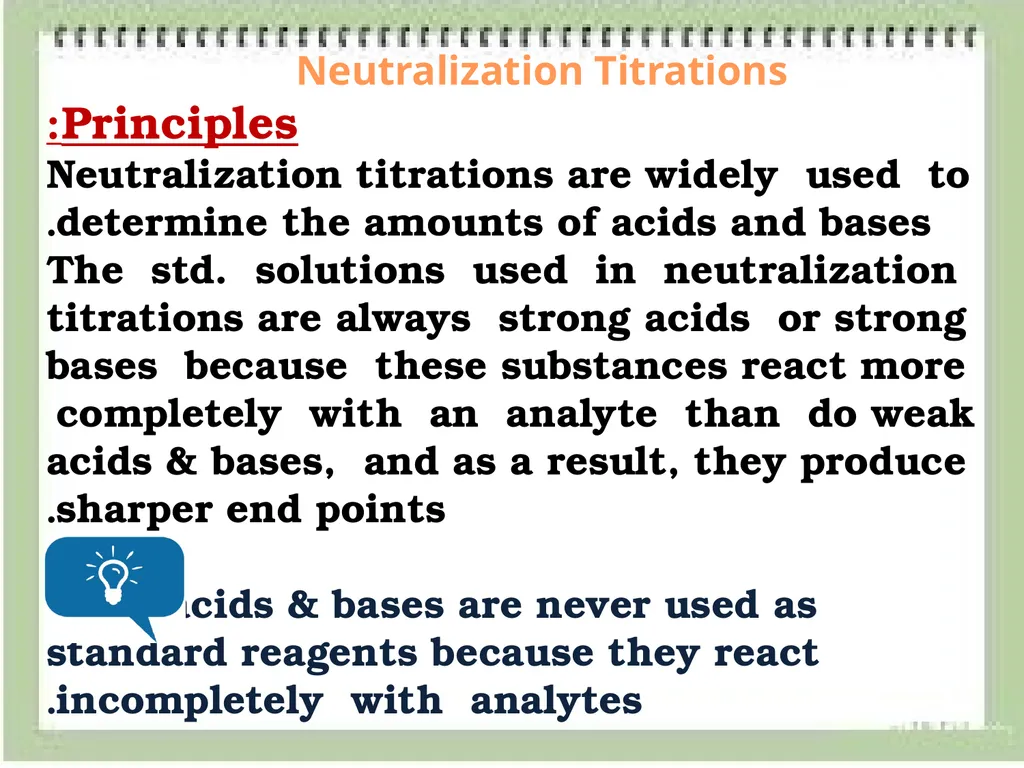 Volumetric Method of Analysis Volumetric method: - slide 13 of 17