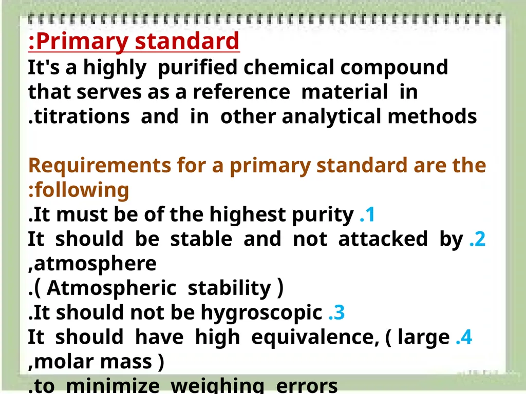 Volumetric Method of Analysis Volumetric method: - slide 4 of 17