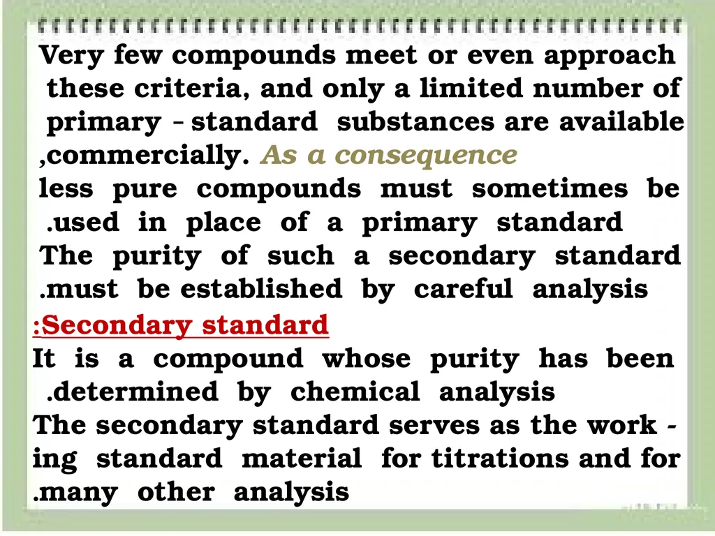 Volumetric Method of Analysis Volumetric method: - slide 5 of 17