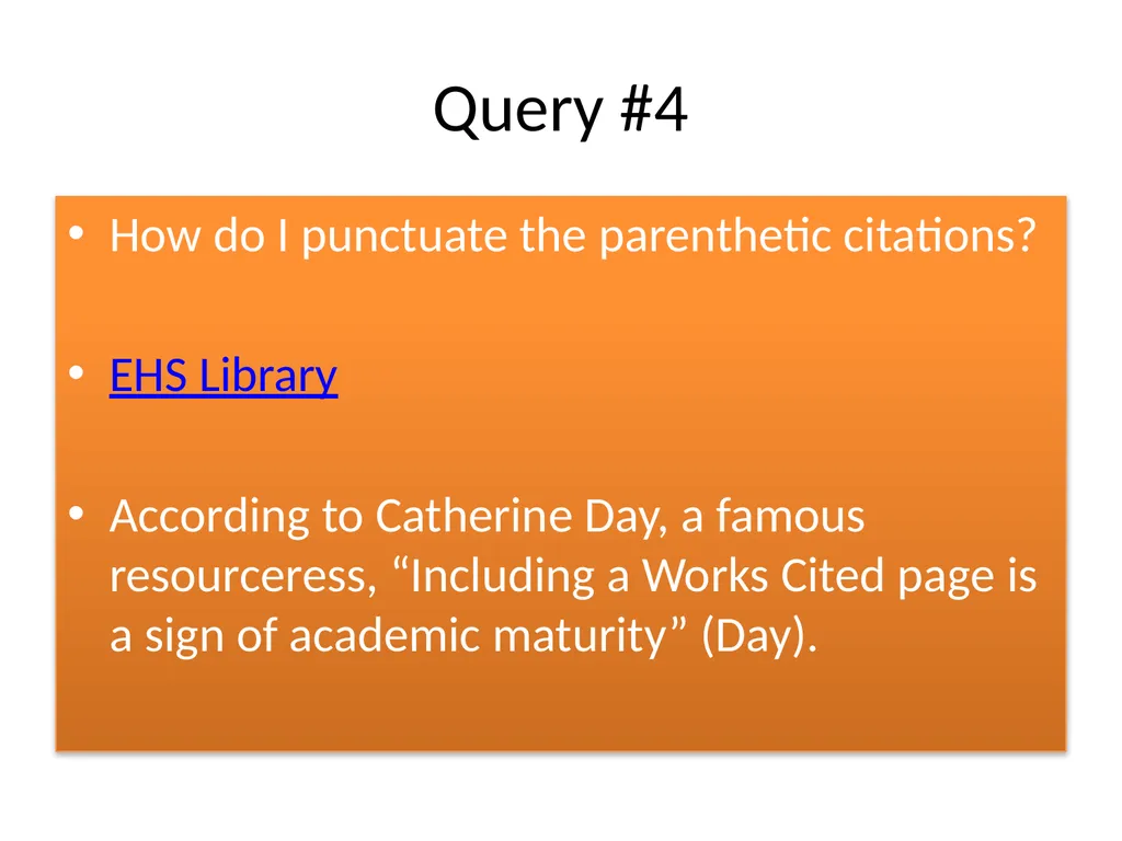 Let’s get ExCITED!! Quick Reminders about Works - slide 5 of 16