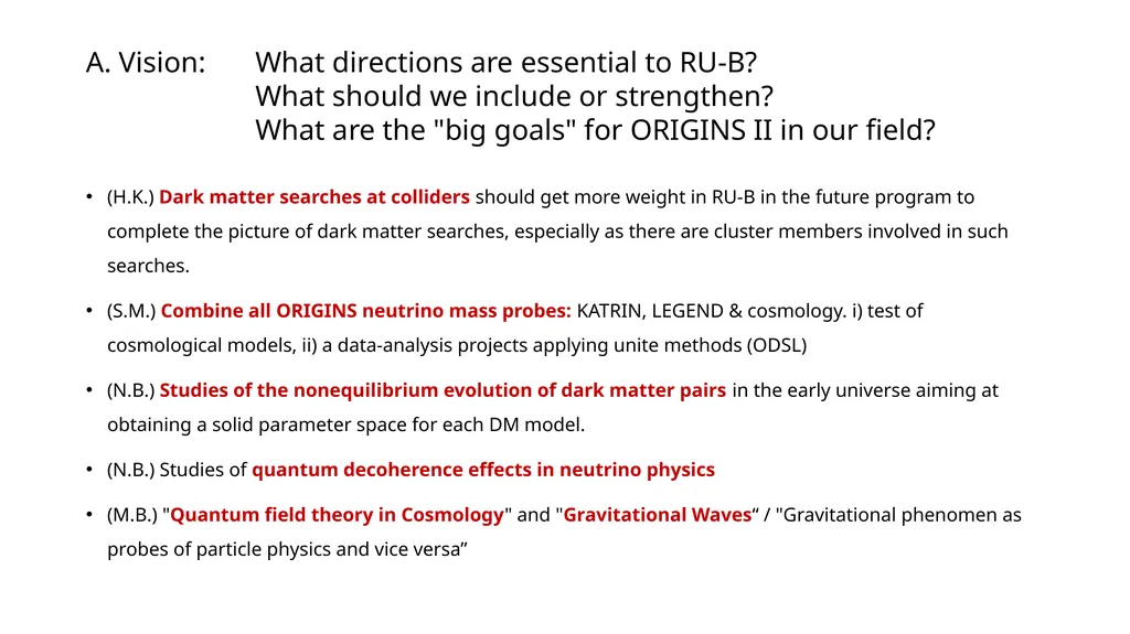 RU-B Stefan Schönert & Andi Weiler A. Vision: What - slide 2 of 7