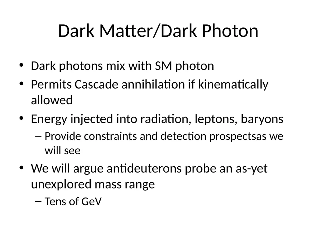 Searching for Dark Photon Dark Matter with Cosmic - slide 8 of 30